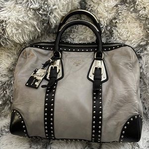 Stunning Prada Lamb skin Studded bag